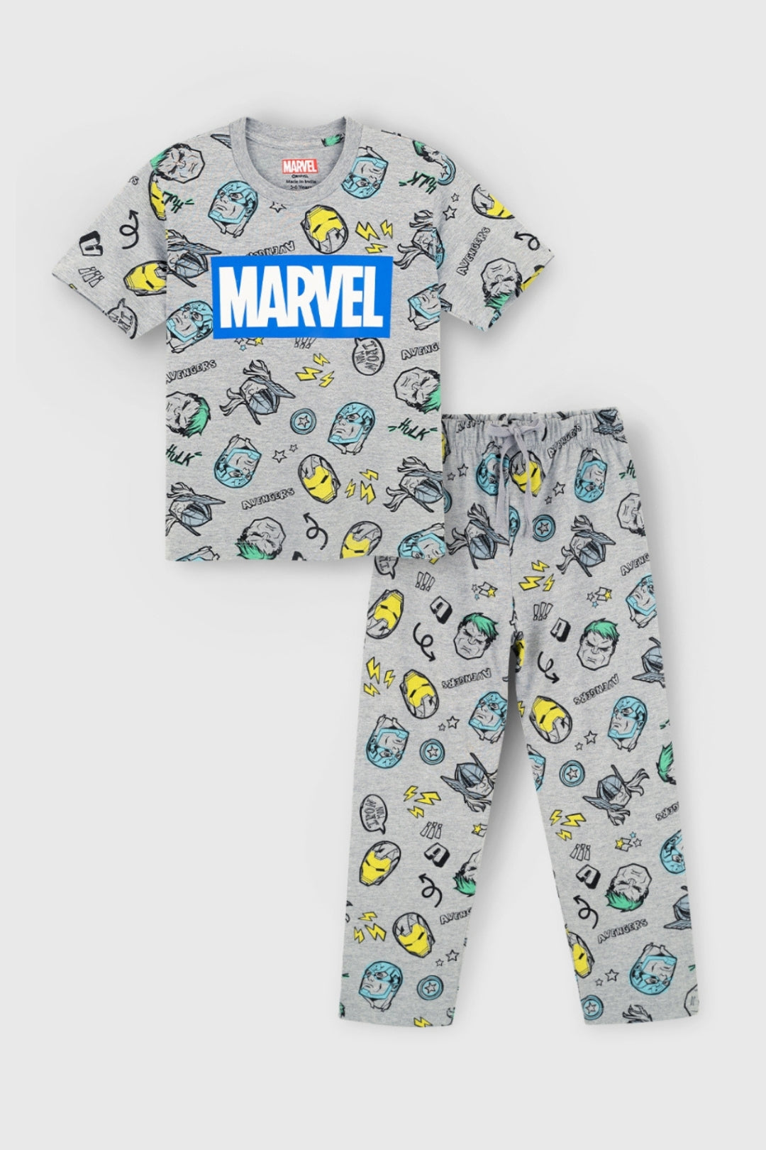 Avengers Classic Pattern Pajama Set