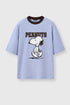 Peanuts Snoopy Ringer Blue T-Shirt