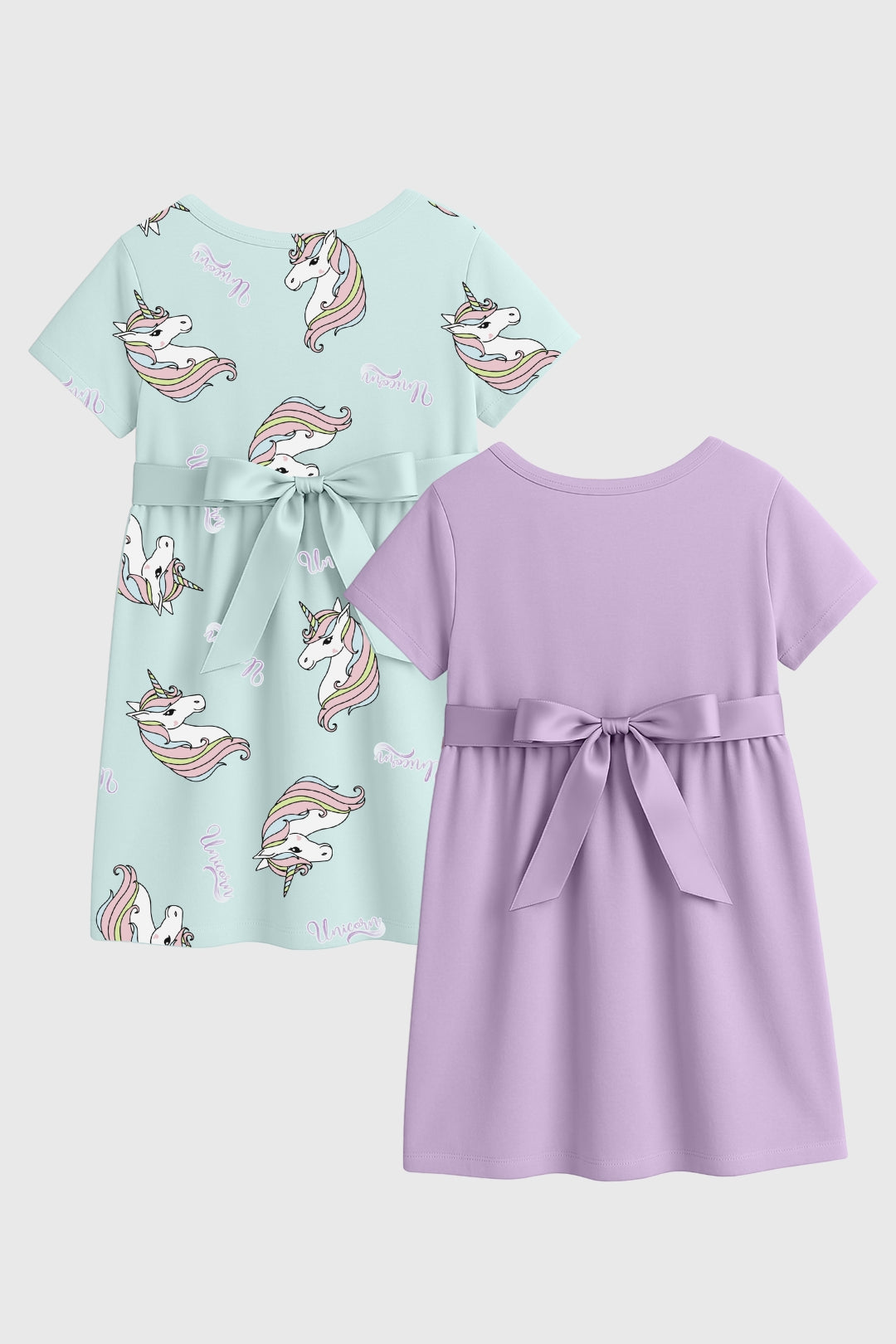 Unicorns Girls Dress Pack Of 2