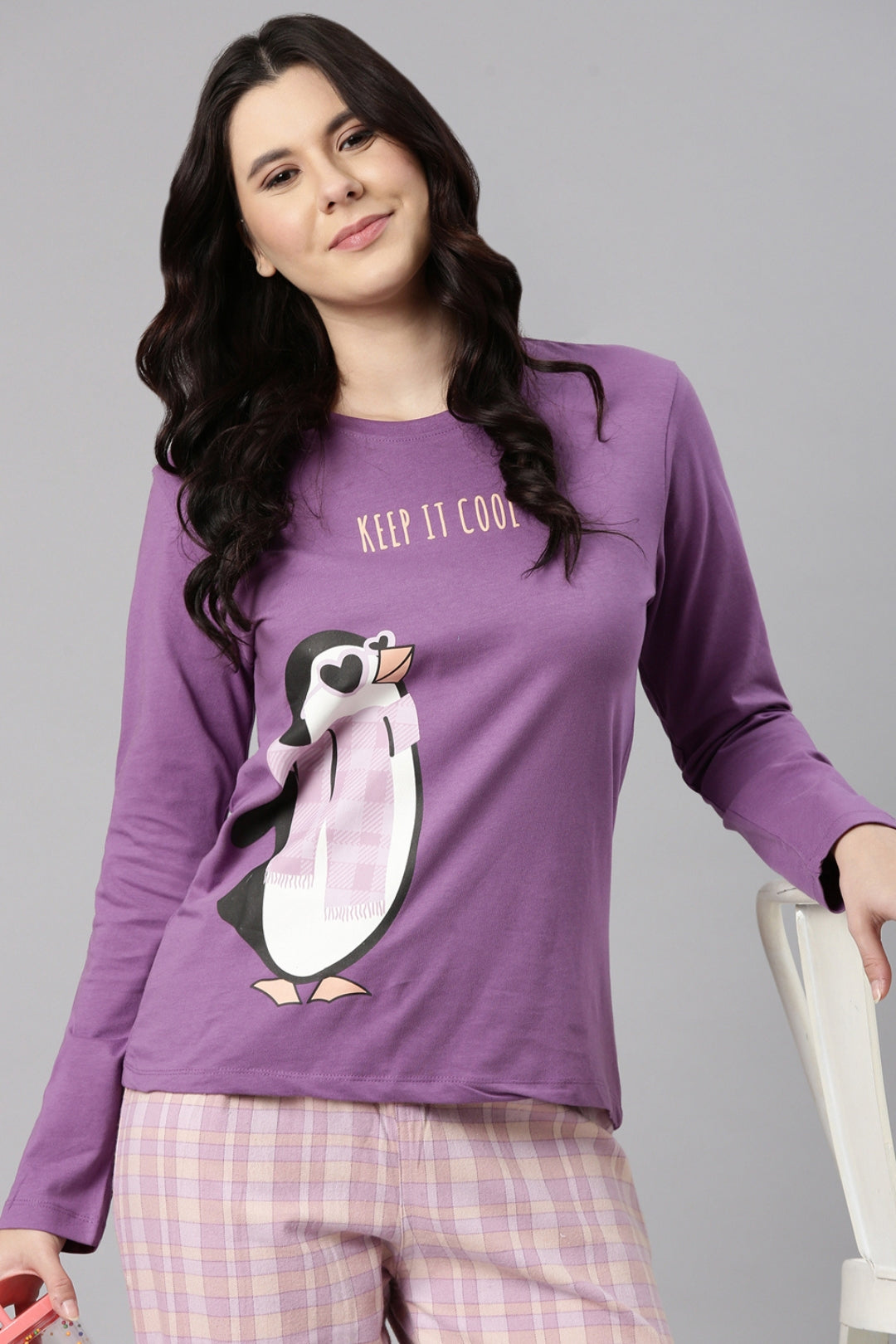 Cool Penguin Flannel Pajama Set for Family