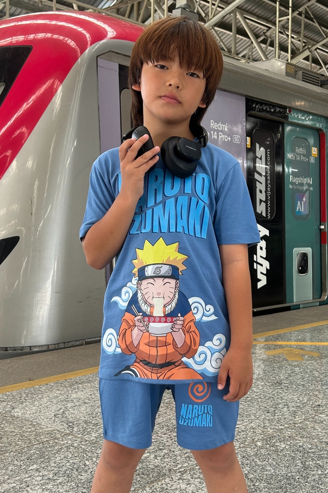 naruto uzumaki casual co-ord set for boys
