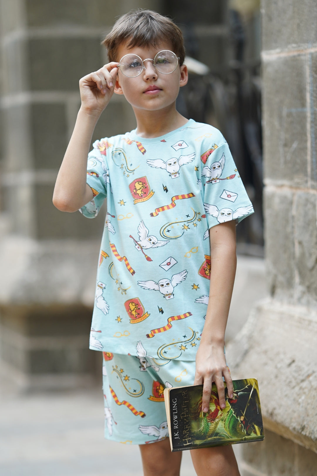 harry potter shorts set for boys