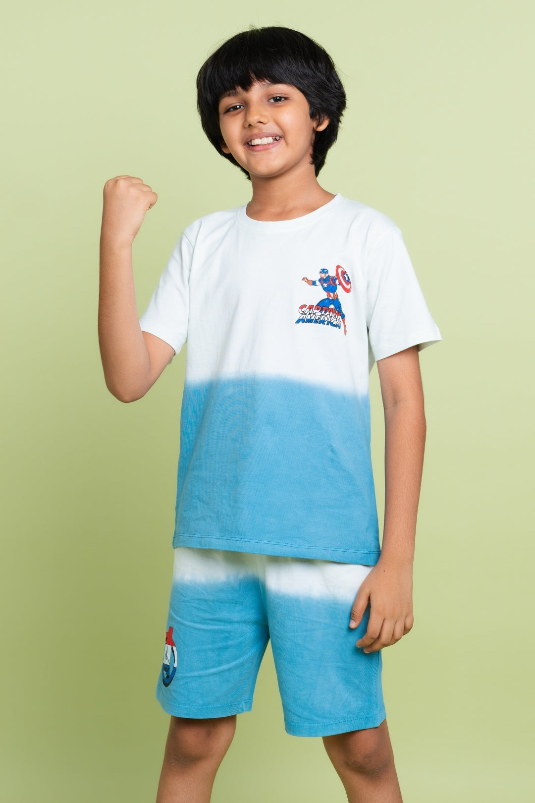 captain america shorts set for boys