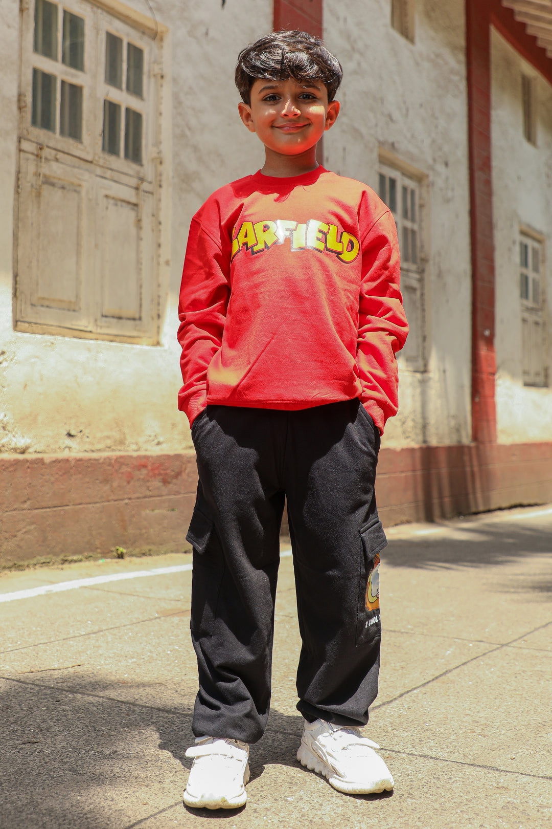 garfield warm co-ord set for boys