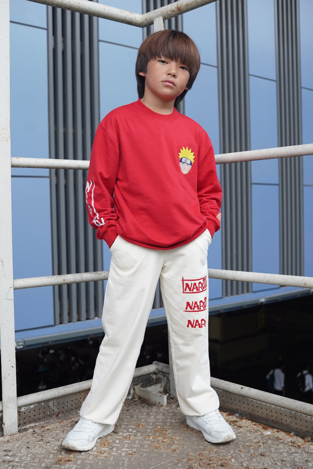 naruto kakashi sweatshirt co-ord set for boys