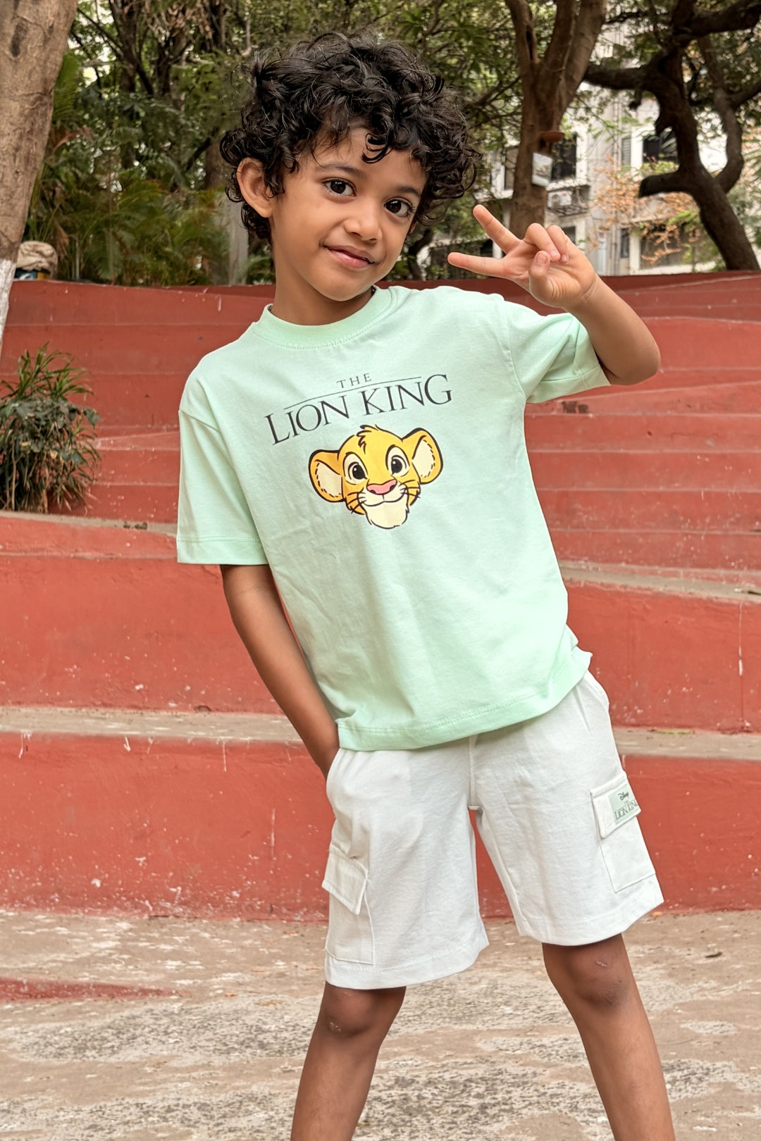 disney lion king shorts set for boys