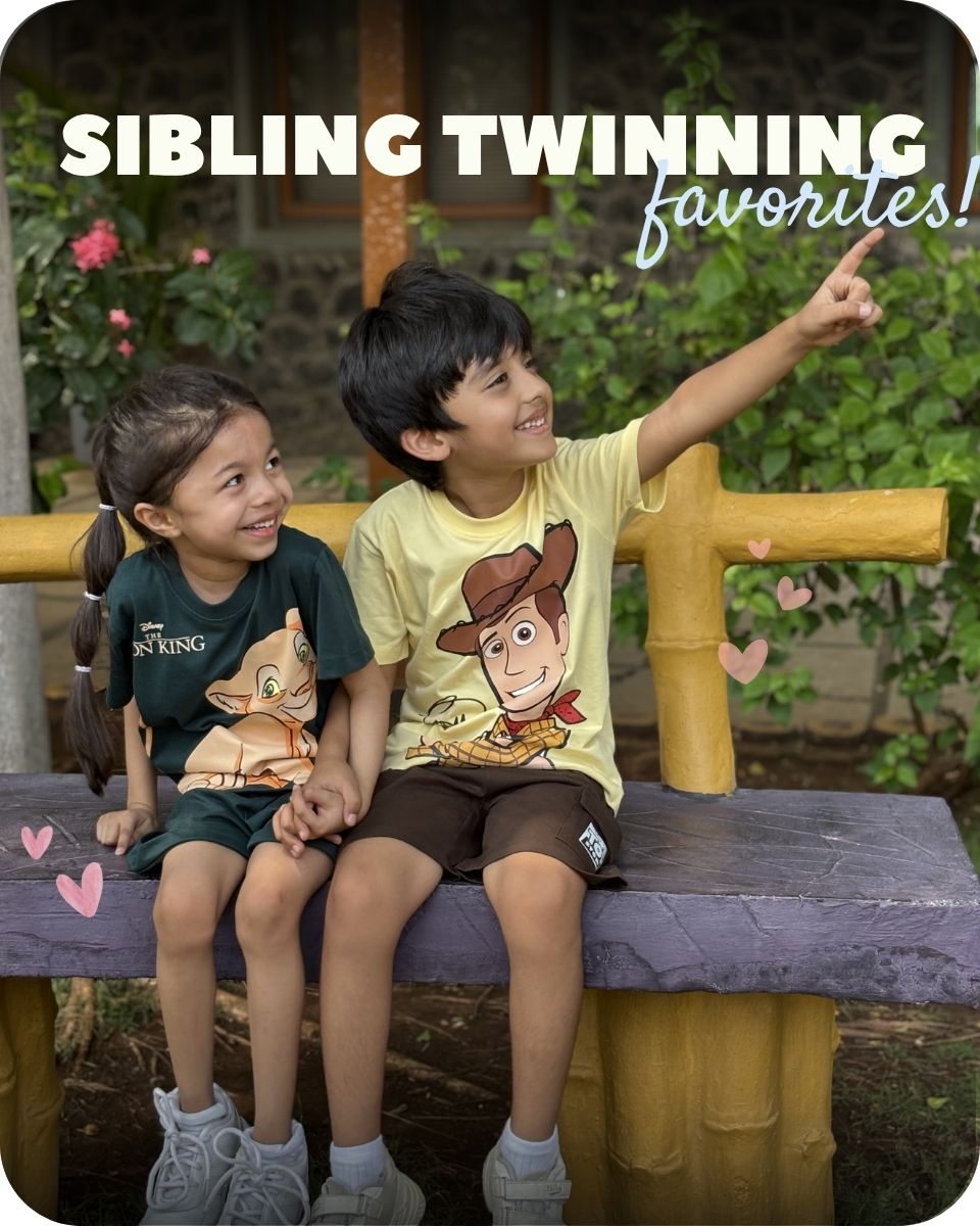 Twinning sibling outfits cotton co-ord sets for kids