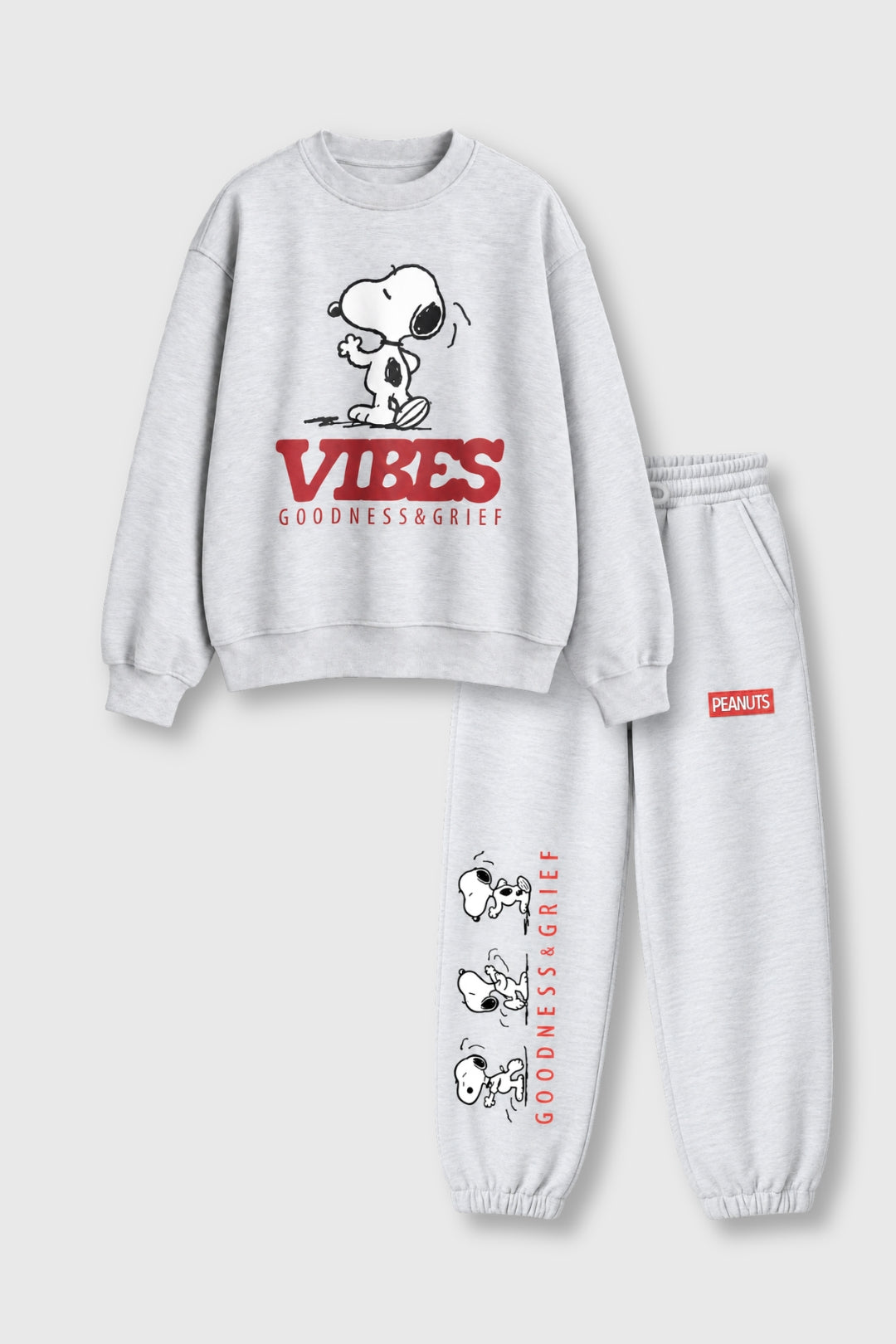 Snoopy Vibes Grey Co-Ord Set