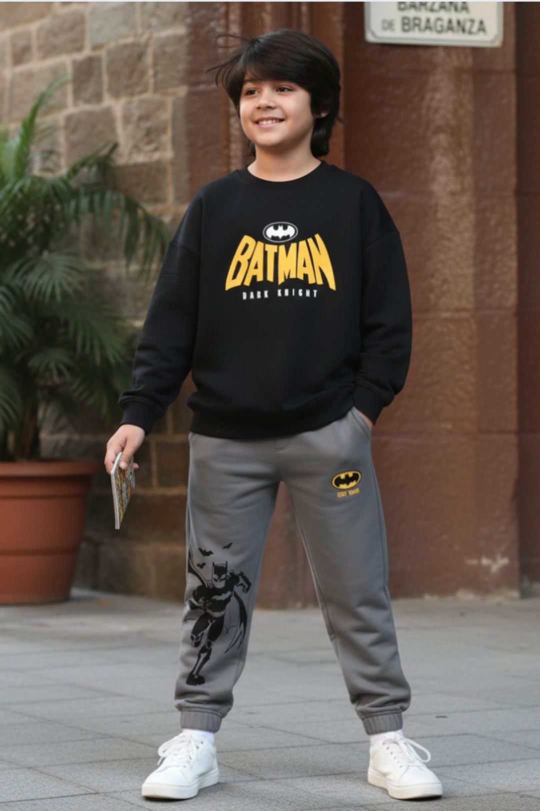 batman winter co-ord set for boys