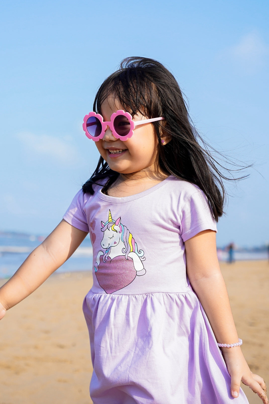 Unicorn Heart Glitter Dress