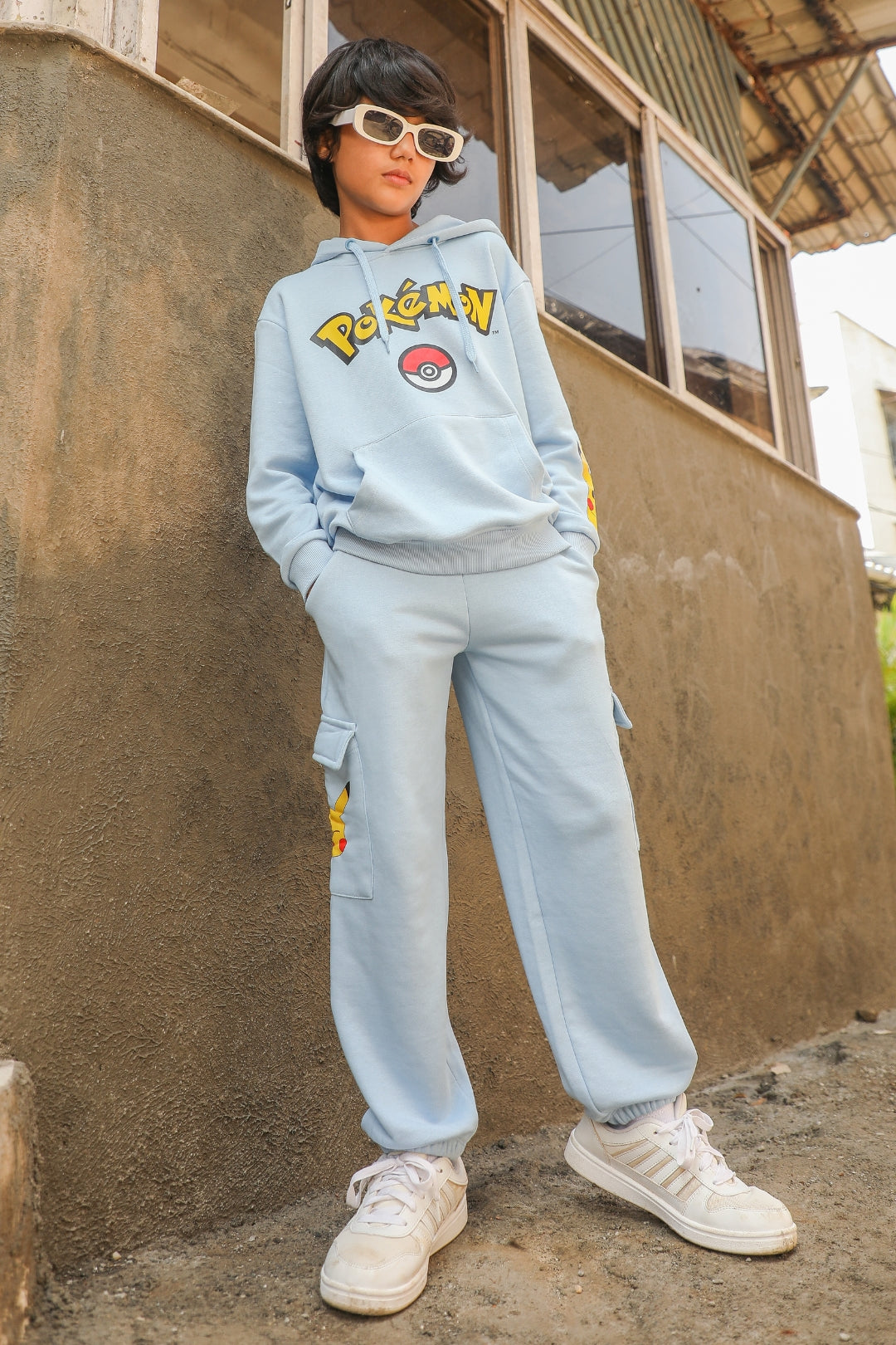 pokemon hoodie and jogger set for boys