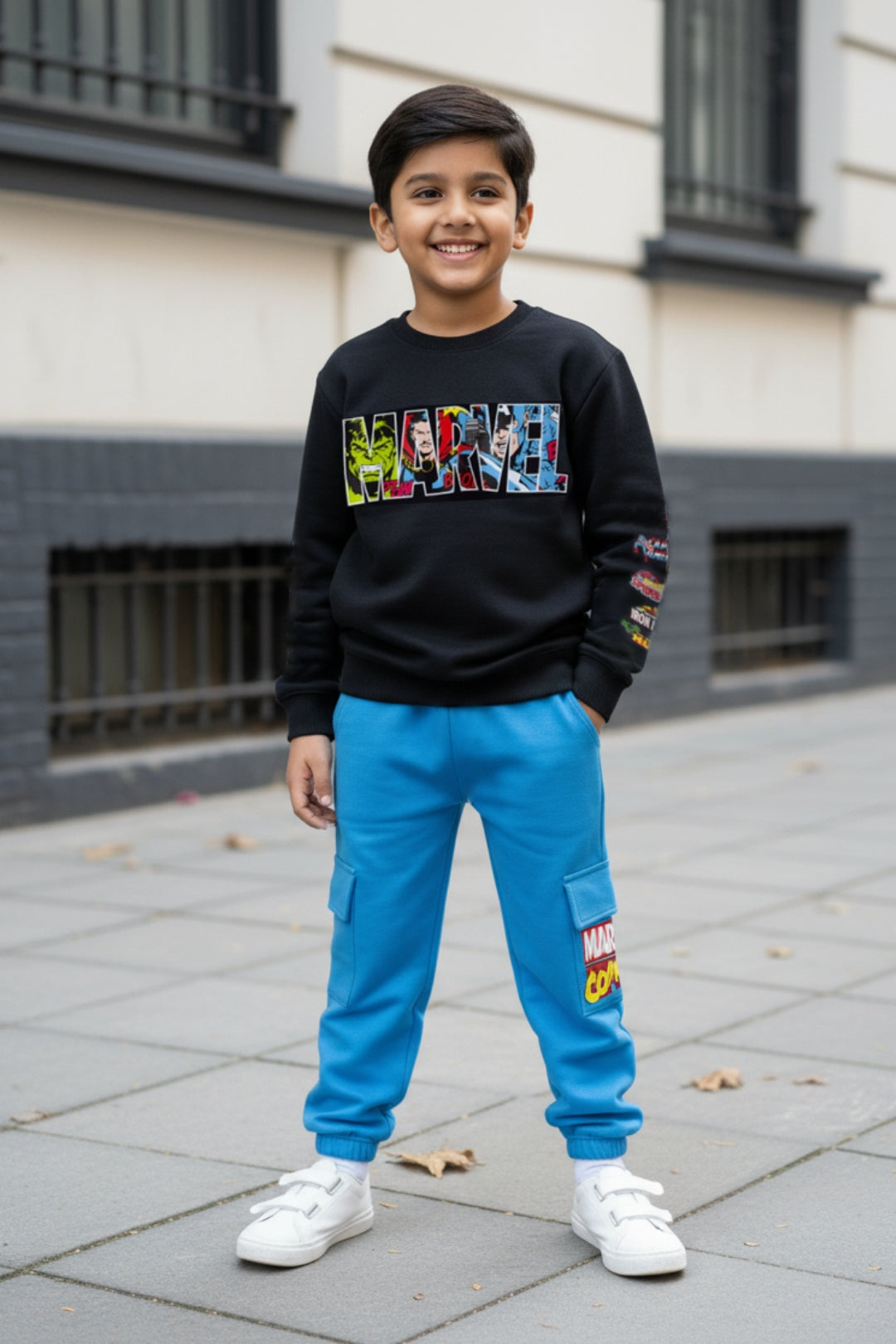 marvel warm co-ord set for boys