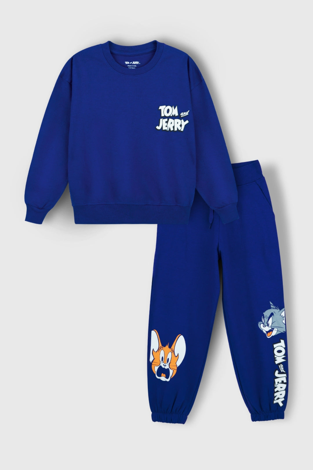 tom and jerry hooded co-ord set for boys