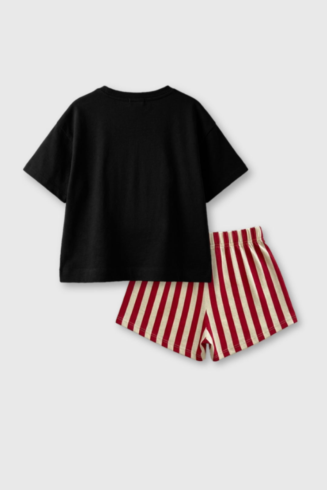 Movie Night Popcorn Shorts Set