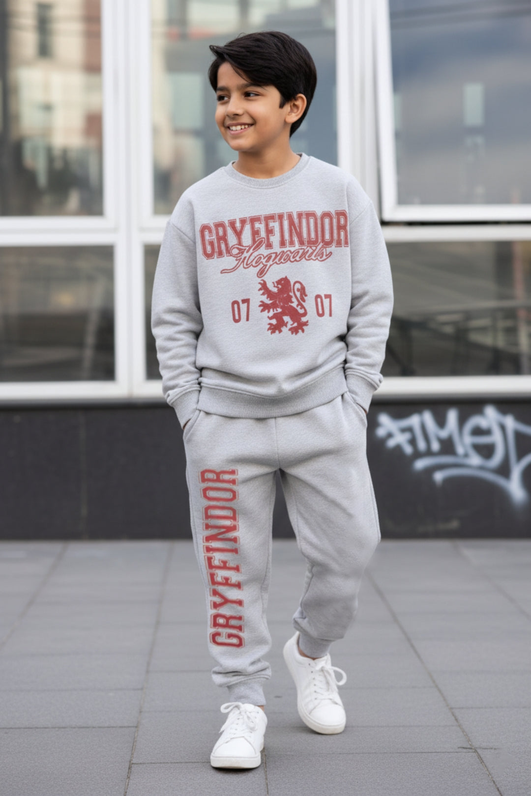 harry potter gryffindor hoodie and jogger set for boys