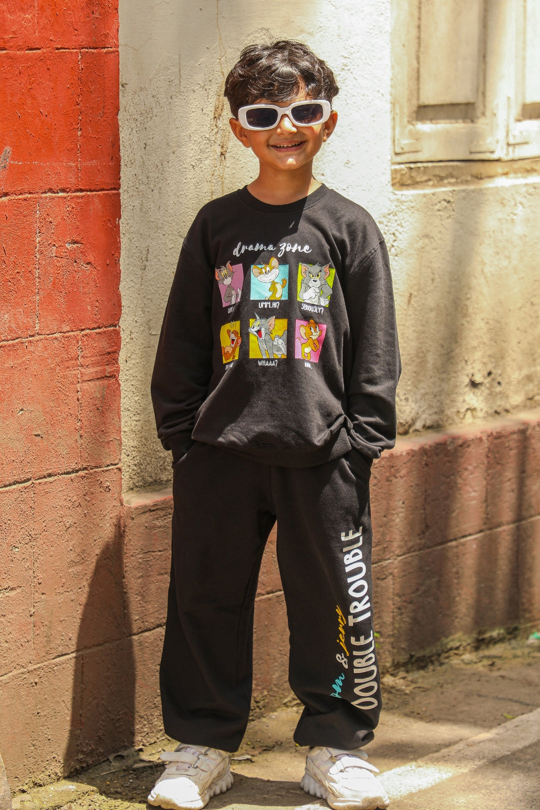 tom and jerry sweatshirt co-ord set for boys