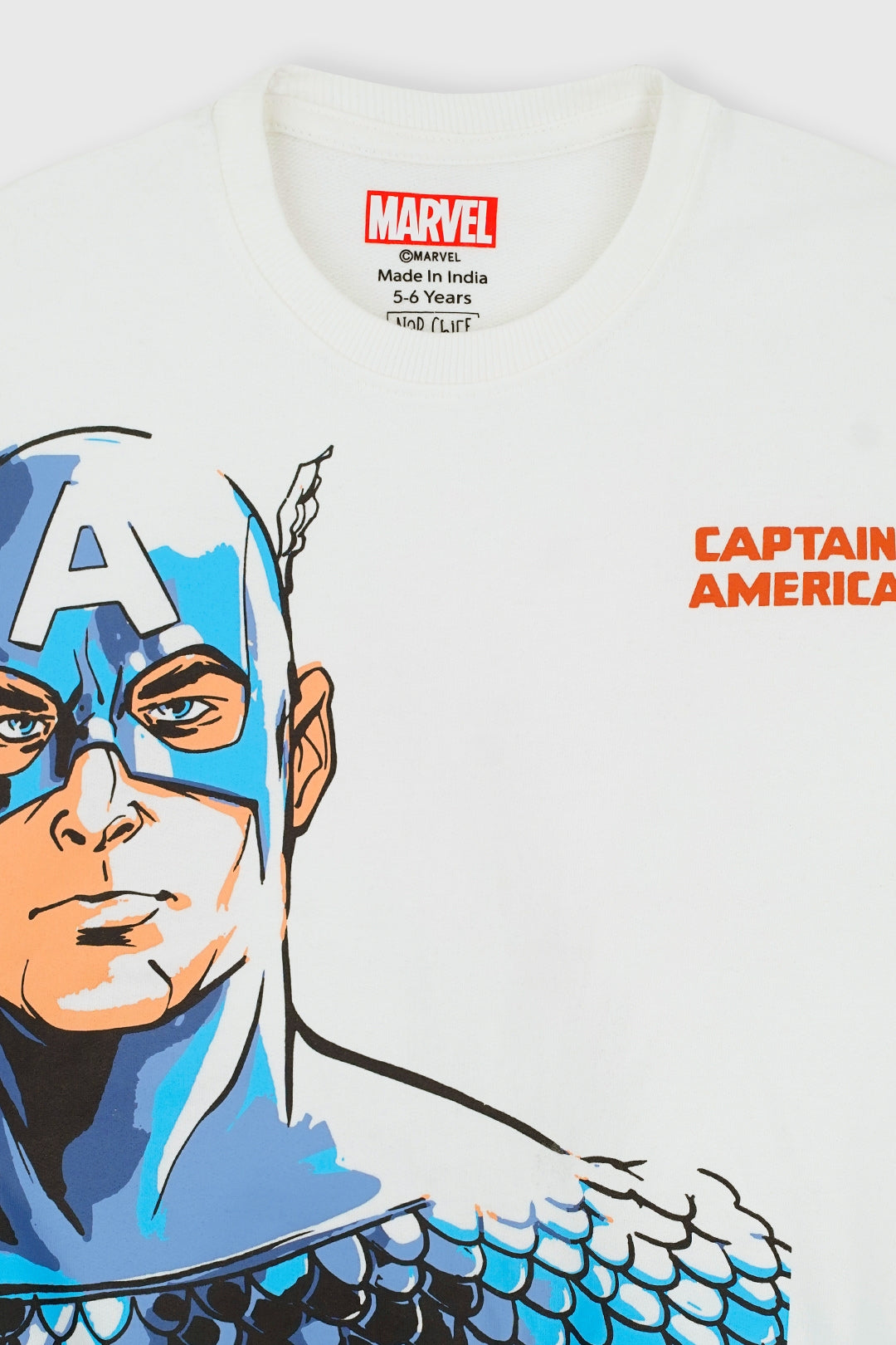 captain america sweatshirt co-ord set for boys