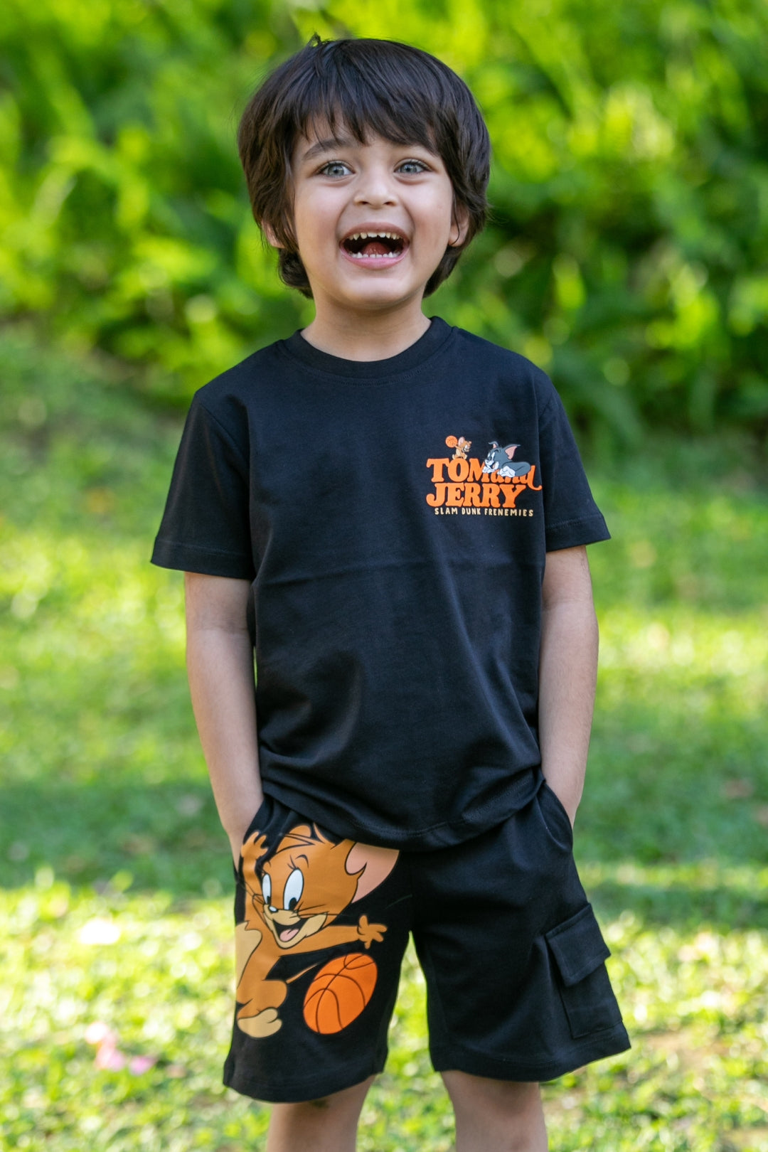 tom and jerry casual co-ord set for boys