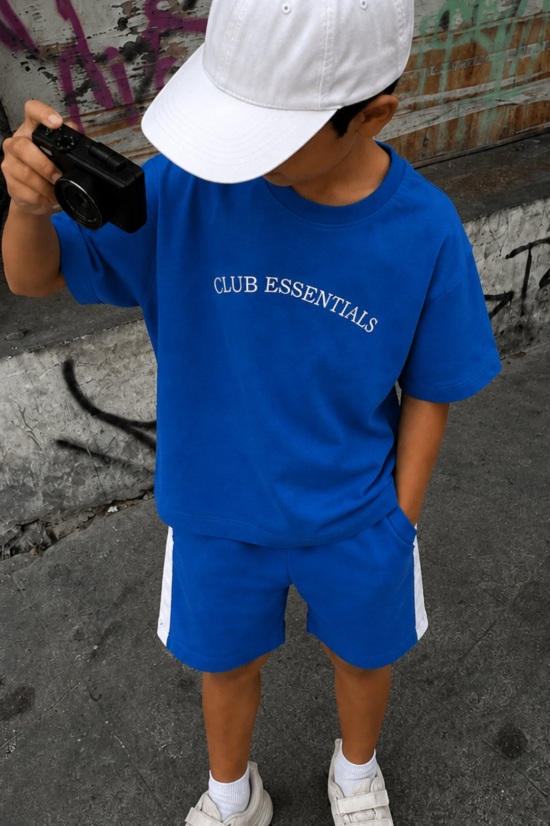 Chill Club Essentials Midnight Wave Shorts Set