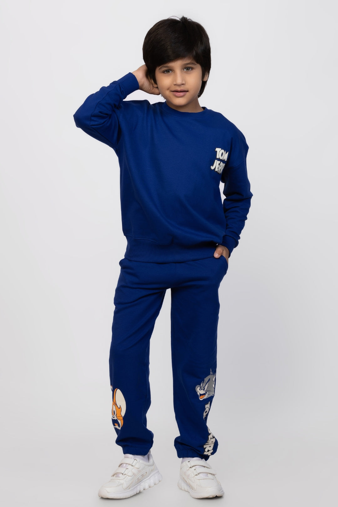 tom and jerry hooded co-ord set for boys