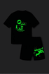 Batman Glow In The Dark Shorts Set