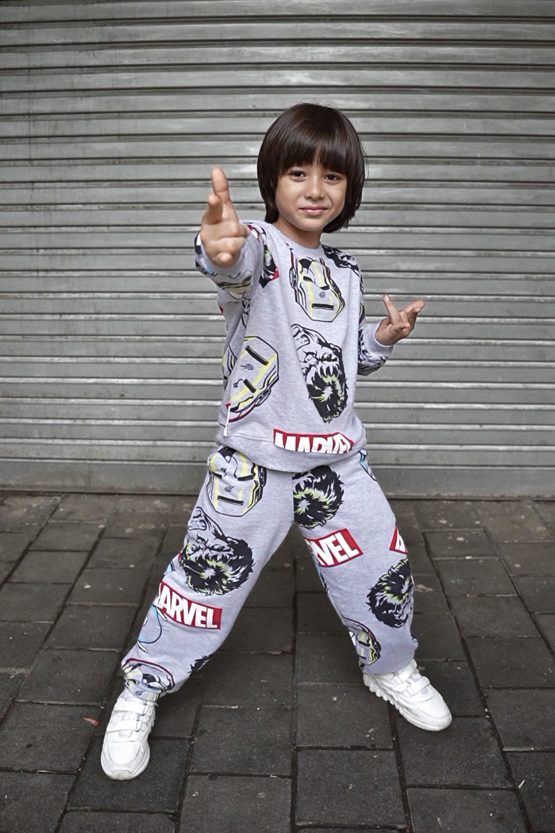 marvel winter co-ord set for girls