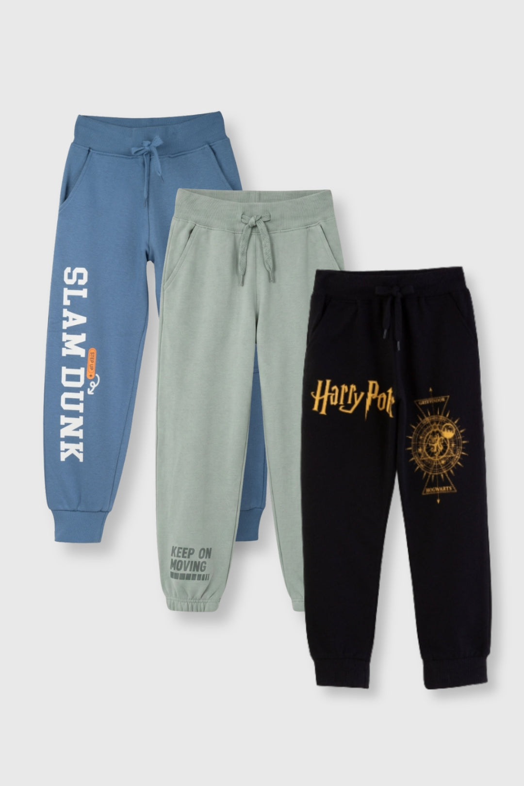 Harry Potter and Slam Dunk Joggers Pack Of 3