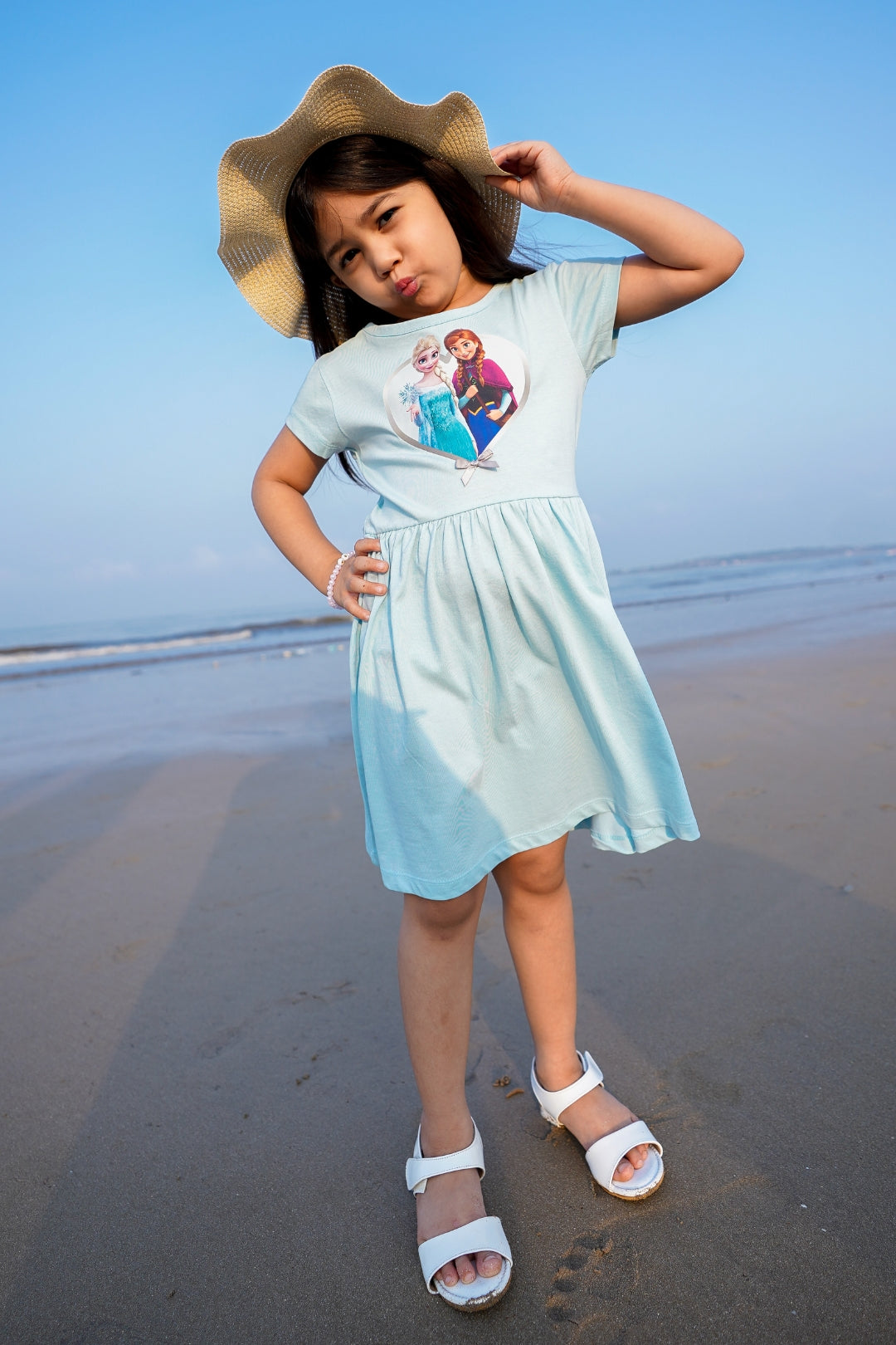 Frozen Elsa Bow Heart Dress