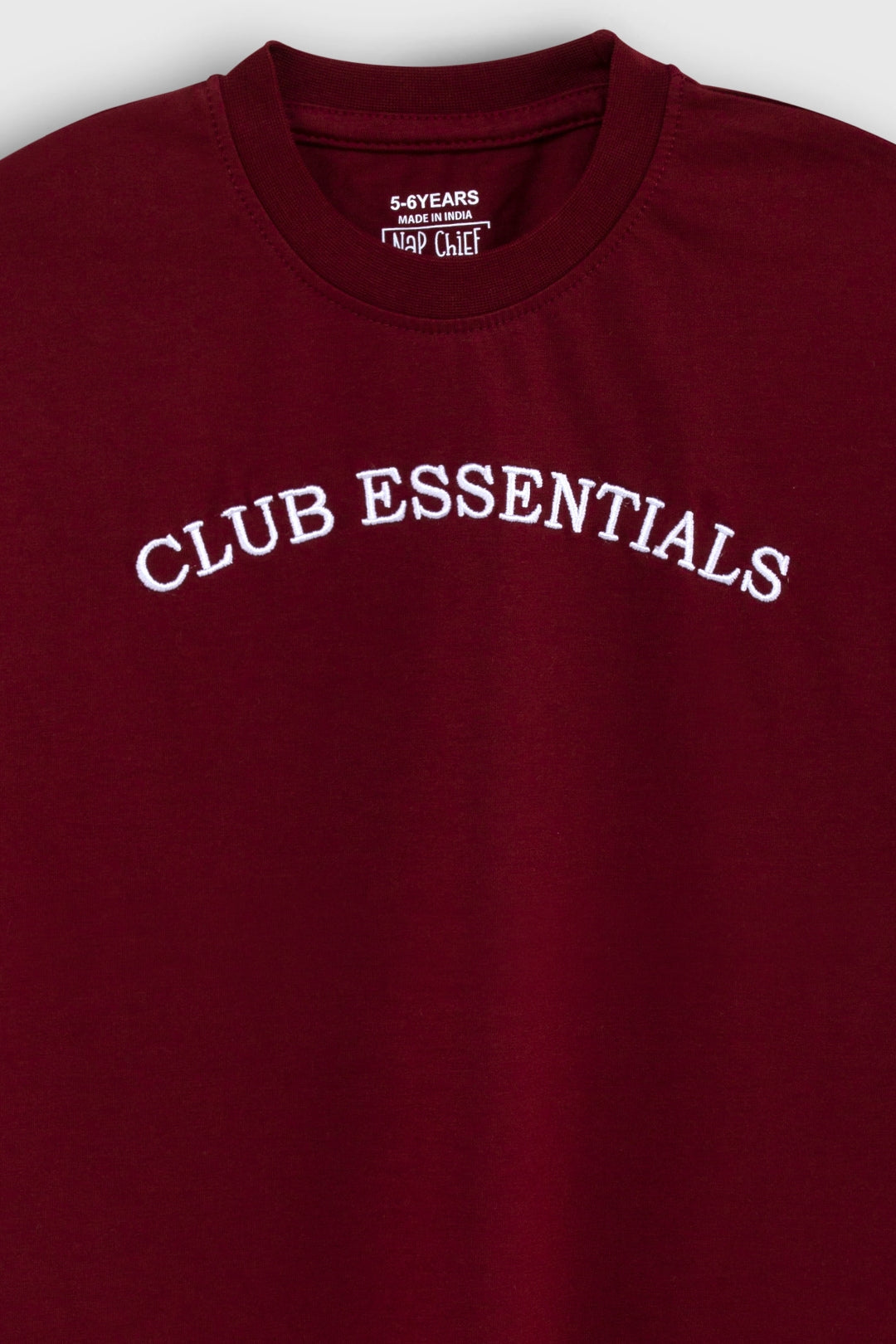 Chill Club Essentials Moody Maroon Shorts Set