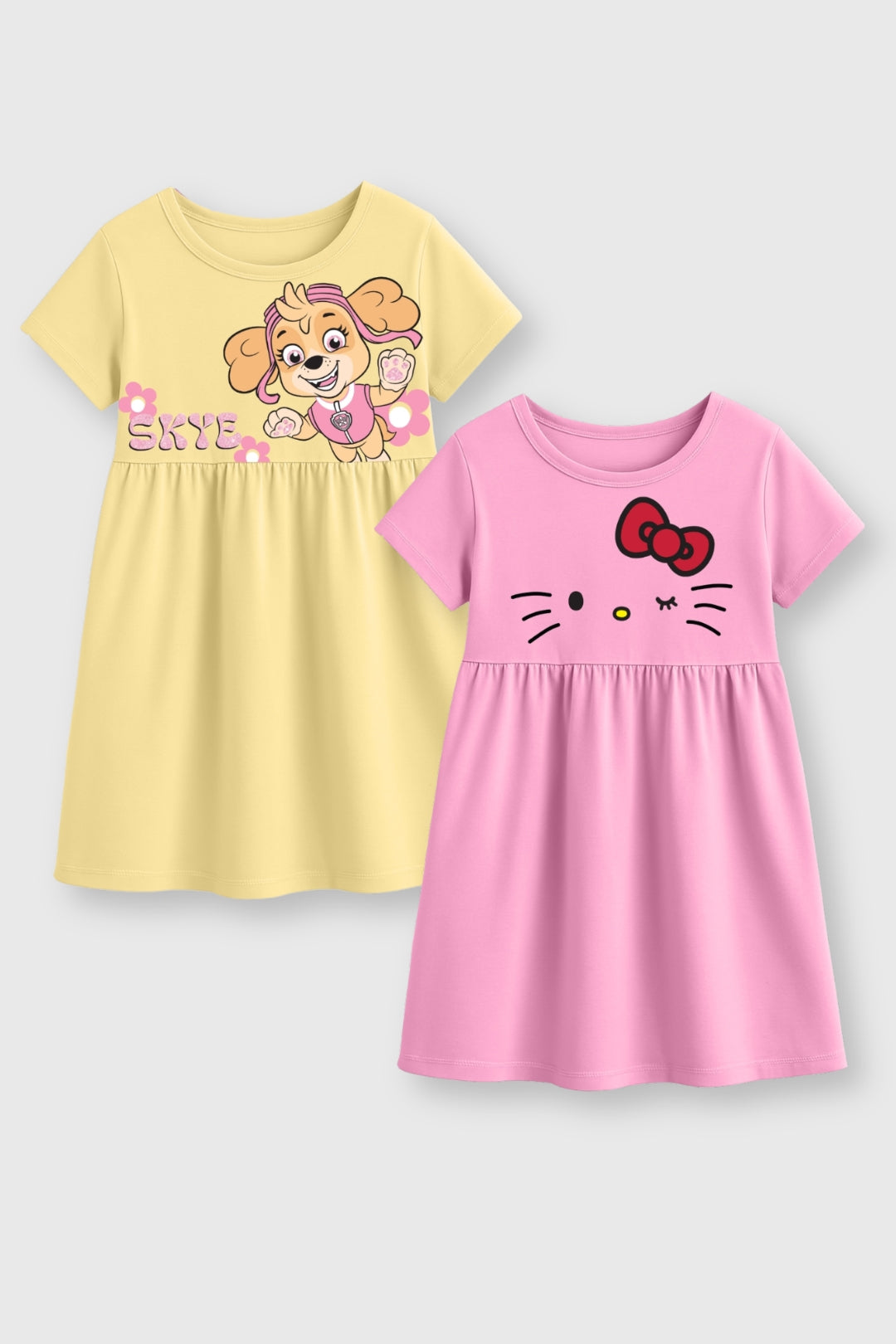 strapless open back dress NGOrder Hello Kitty Print Mini Dress main image 1