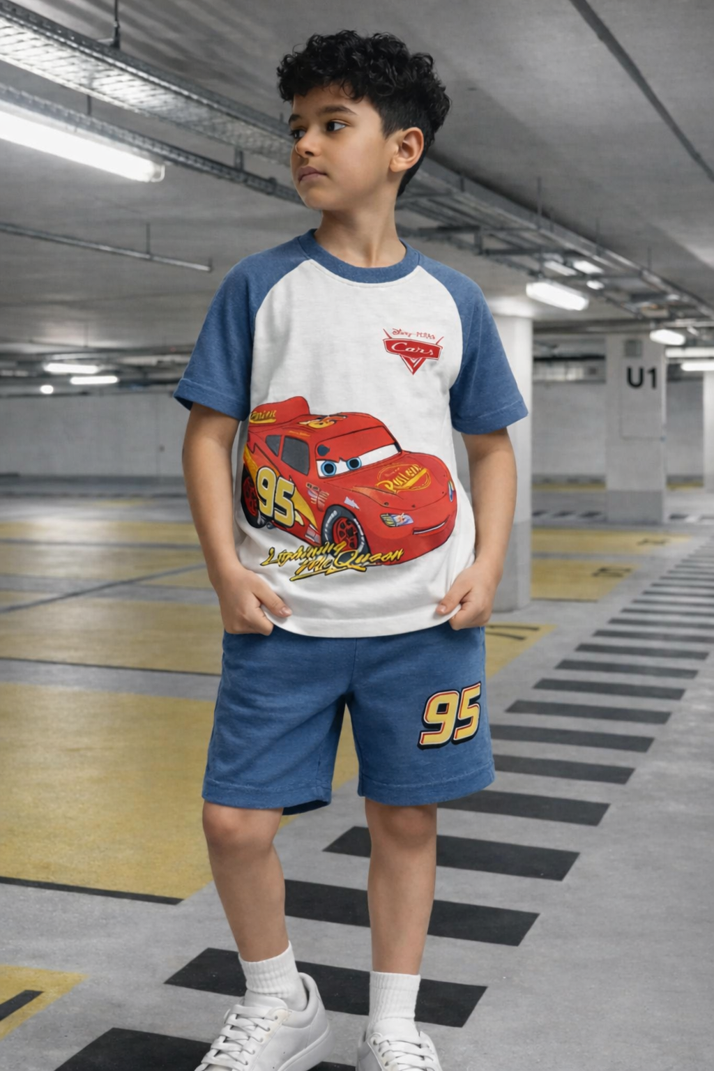 disney cars shorts set for boys