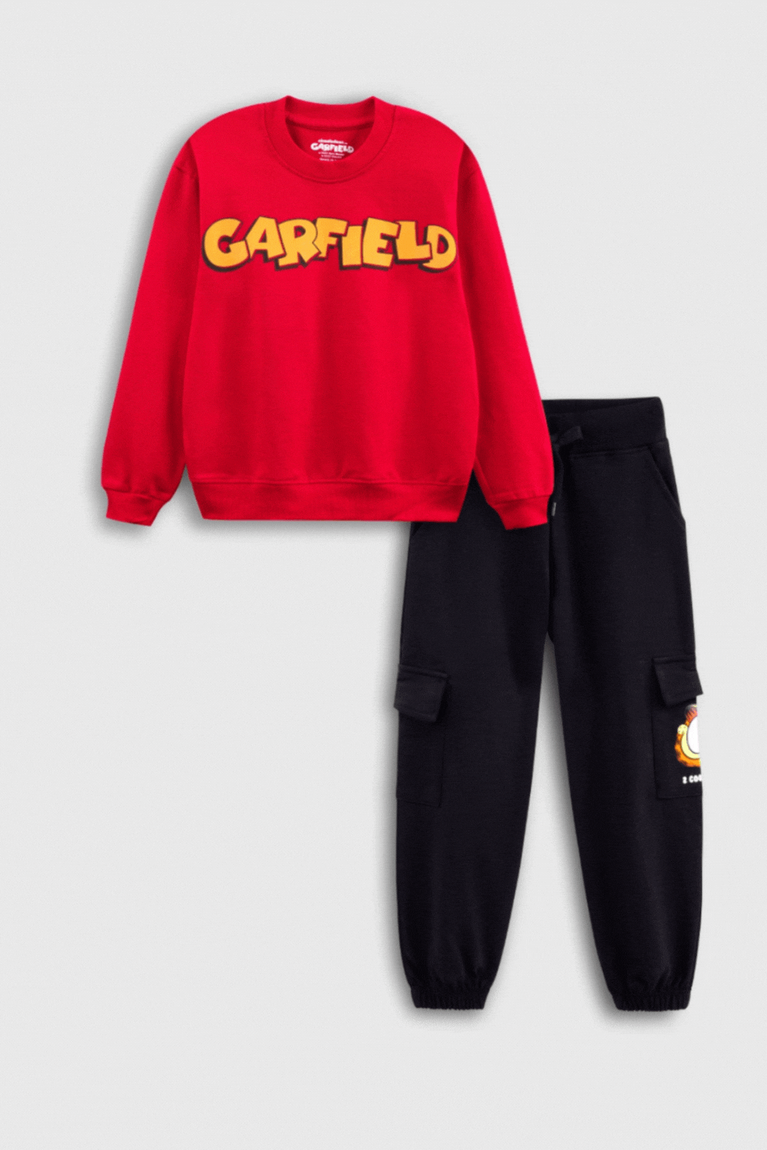 garfield winter co-ord set for boys