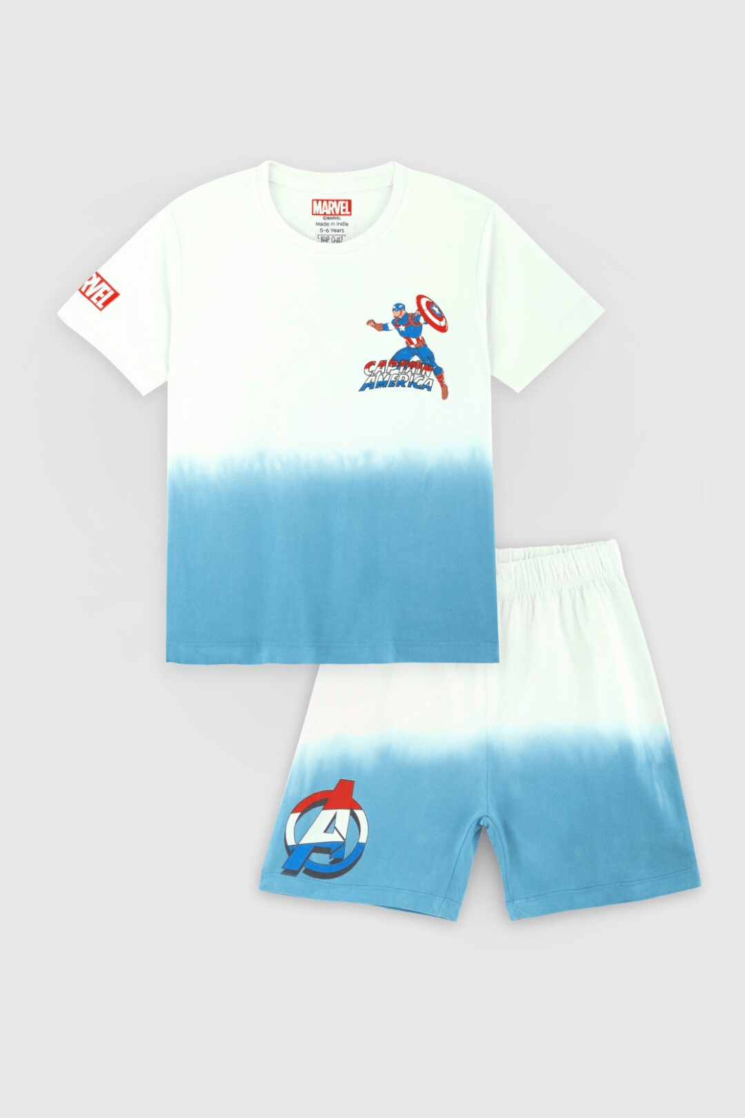 captain america shorts set for boys