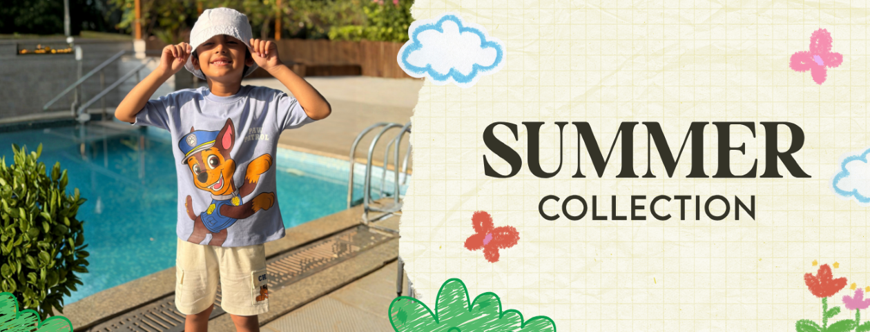 Kids summer cotton co-ord sets for boys and girls