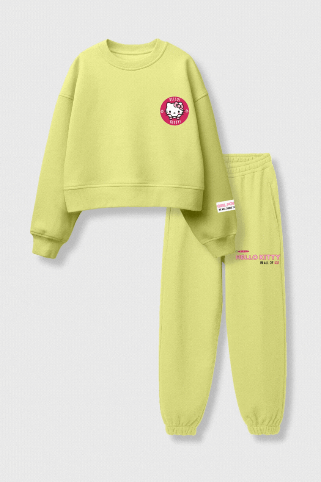 hello kitty hooded co-ord set for girls