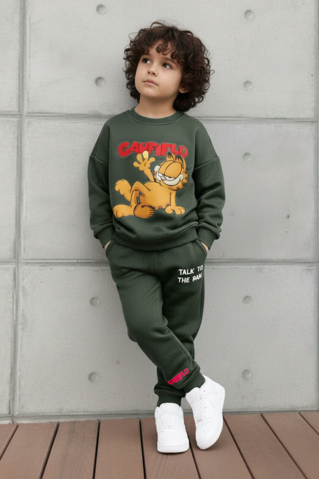 garfield winter co-ord set for boys