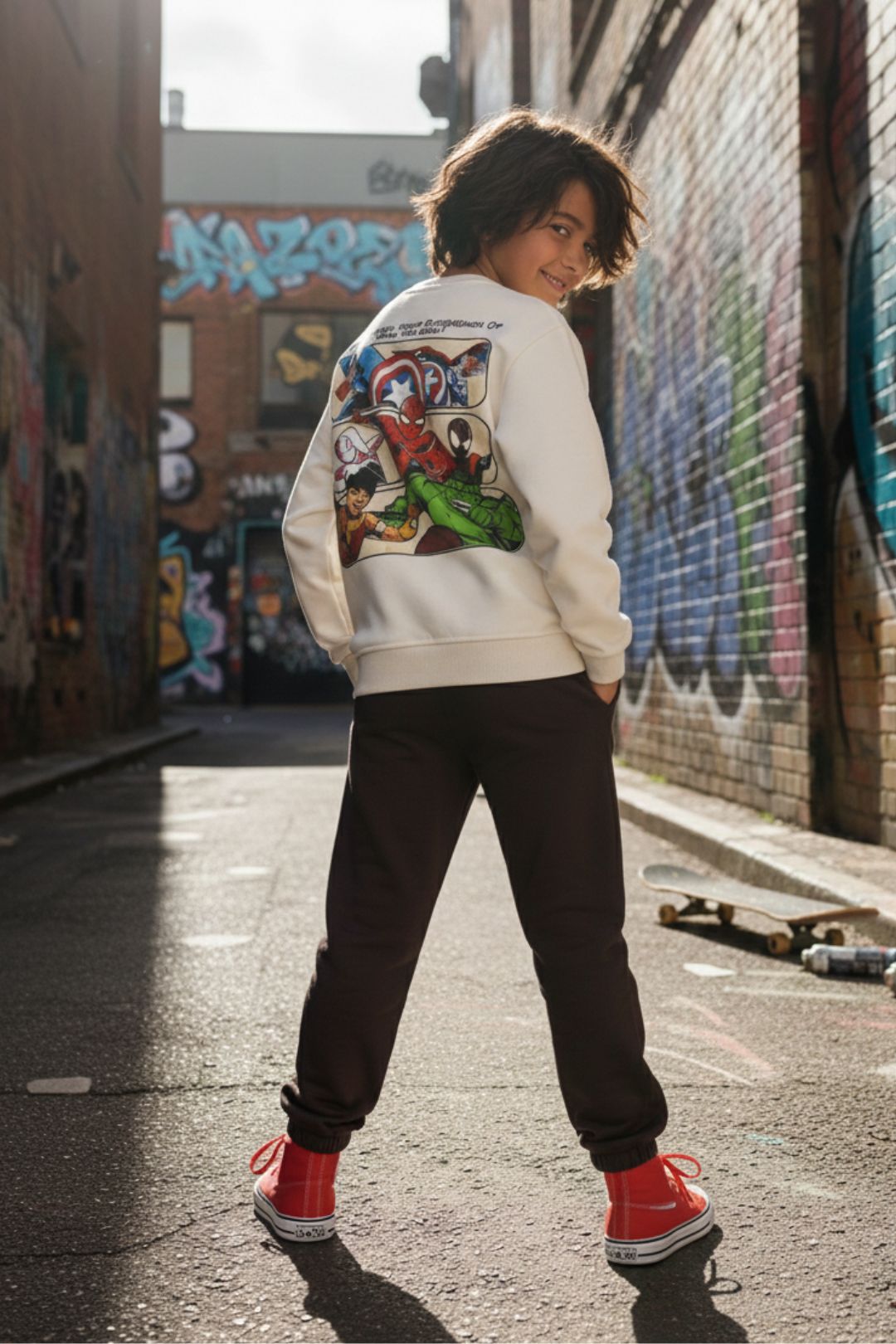 marvel winter co-ord set for boys