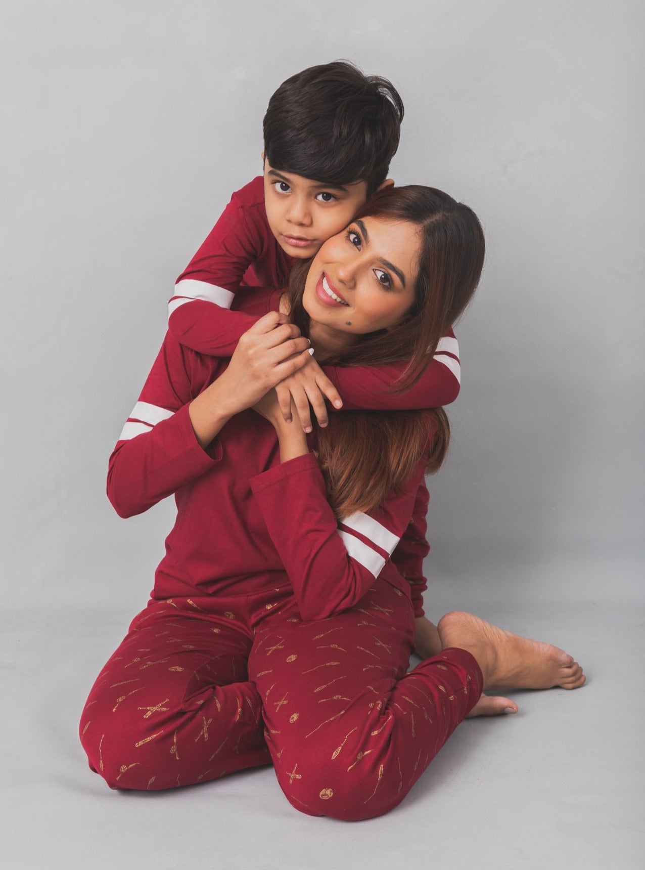 harry potter quidditch nap chief mom and son 100% organic cotton cozy pajama set