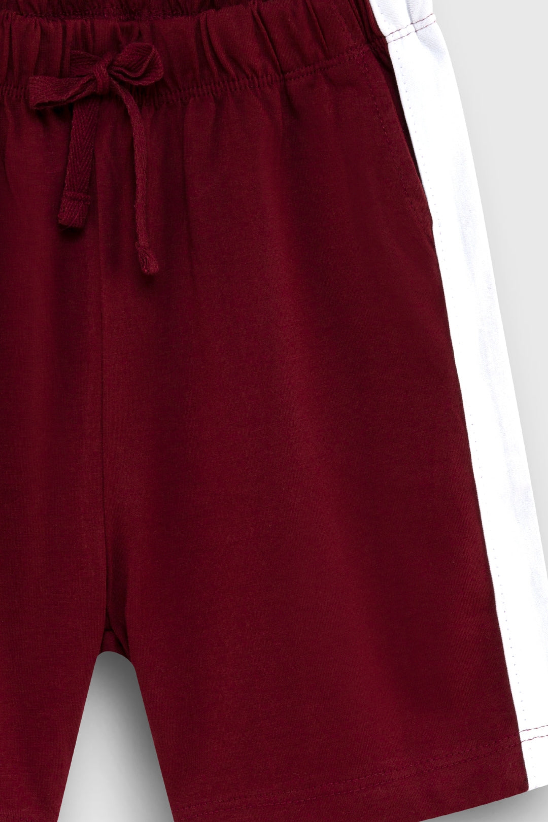 Chill Club Essentials Moody Maroon Shorts Set
