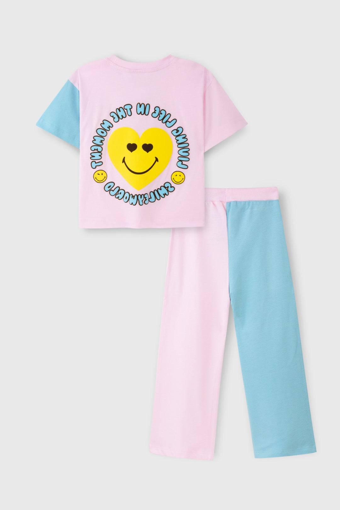 SMILEYWORLD ® Colourblock Heart Girls Co-Ord Set