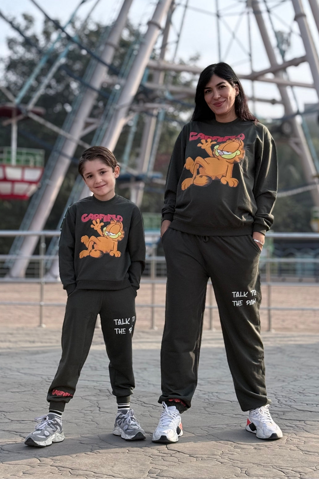 Garfield Green Classic Co-Ord Set For Family