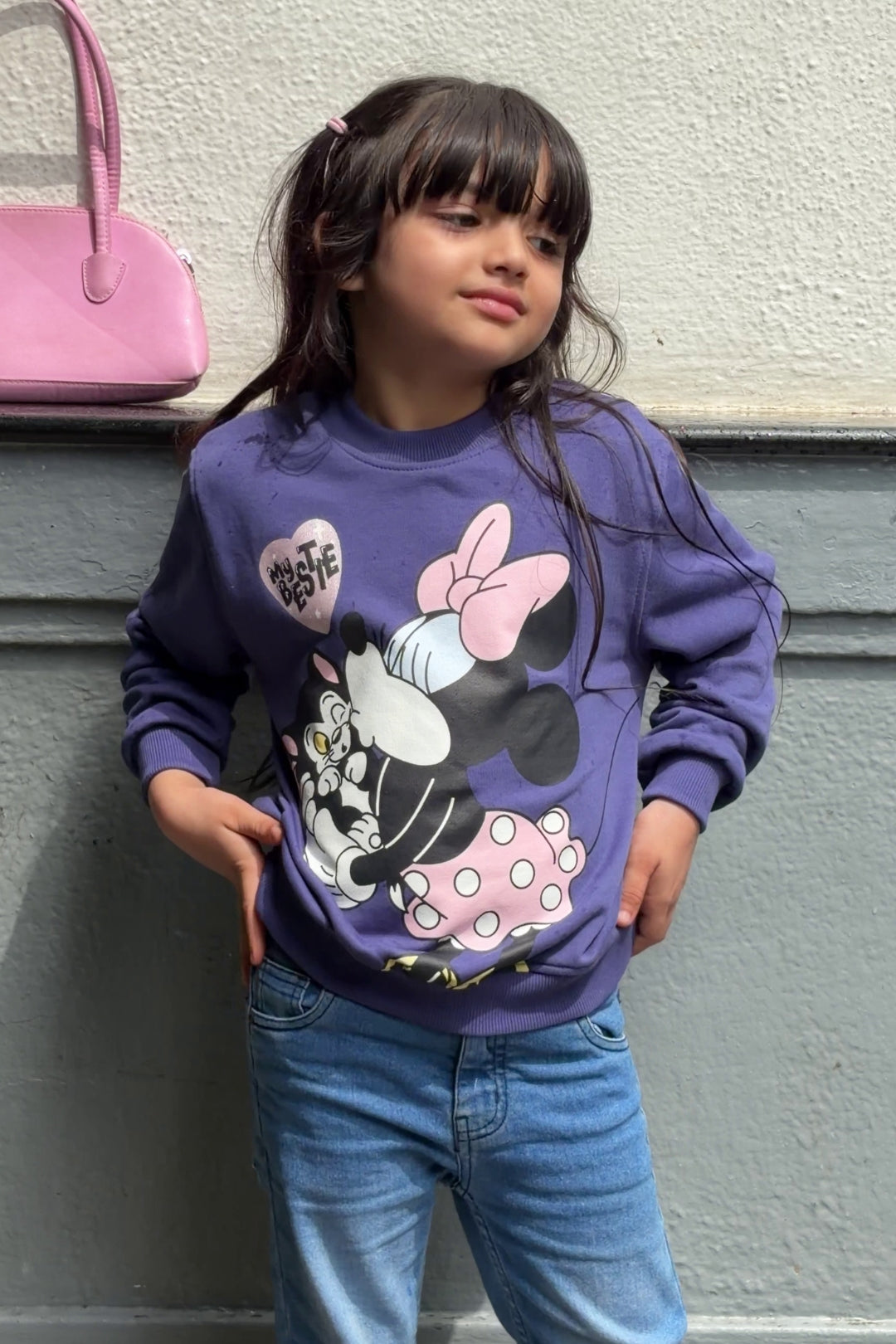 Minnie and Cat Sweatshirt