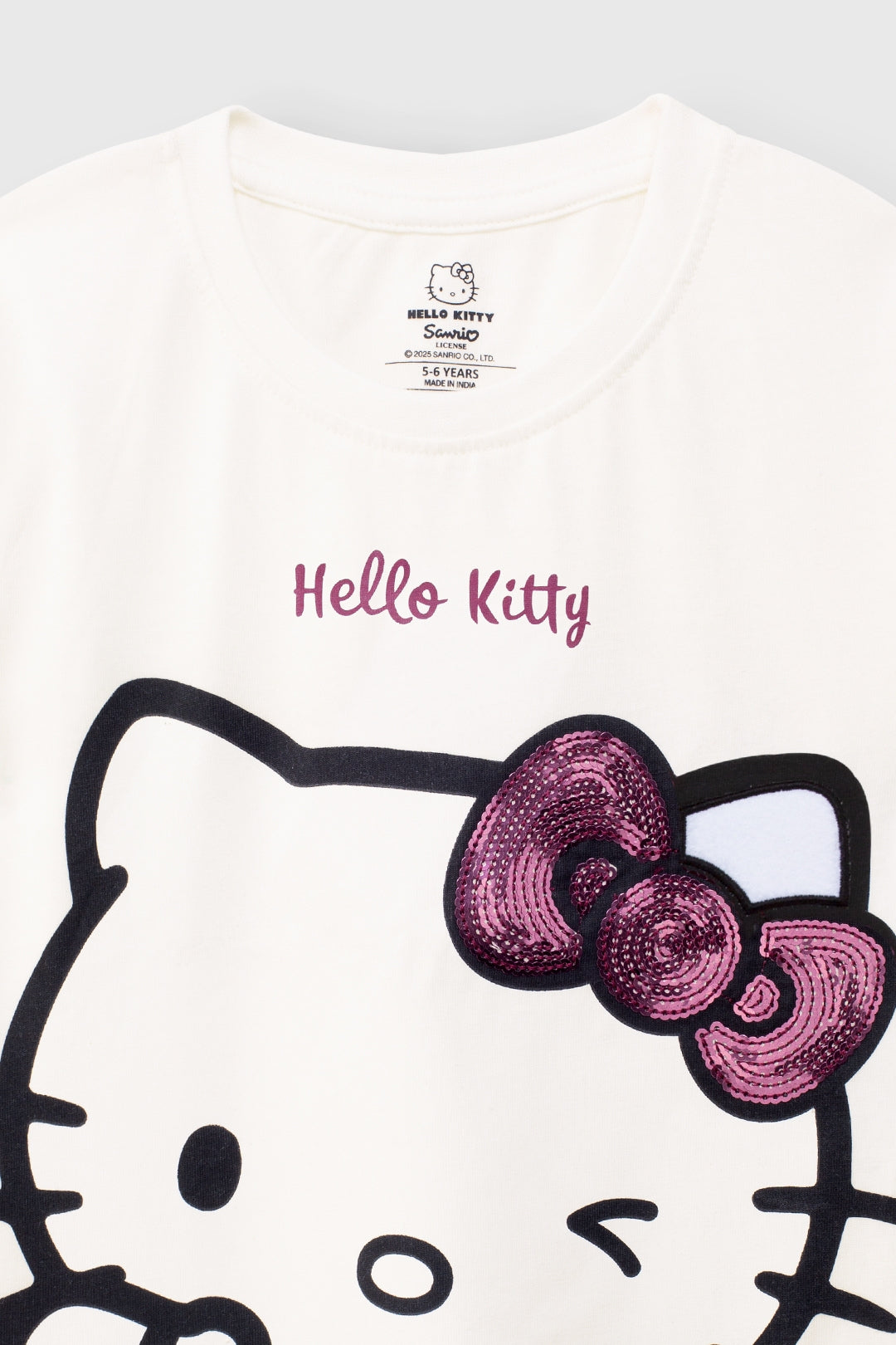 hello kitty casual t-shirt for girls