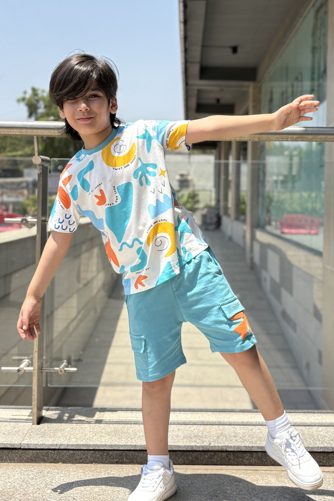Abstract Art Shorts Set