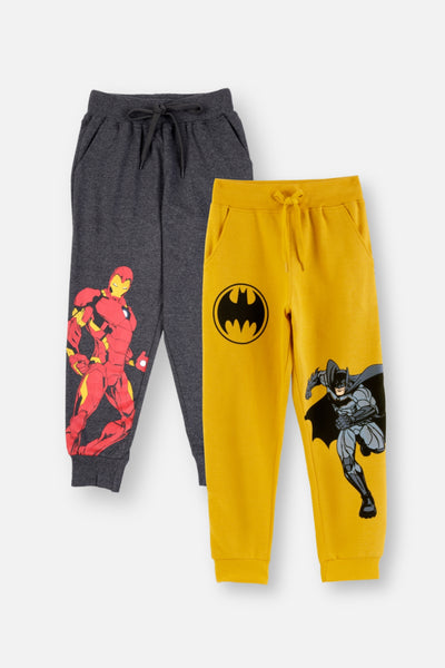 Batman and Iron Man Joggers Pack Of 2