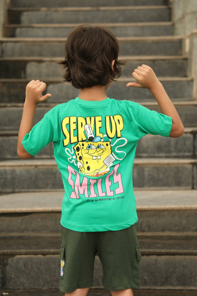 Serve Up Smiles SpongeBob Shorts Set