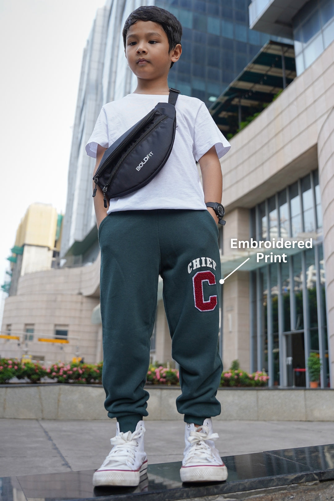 Chief Green Plush Joggers