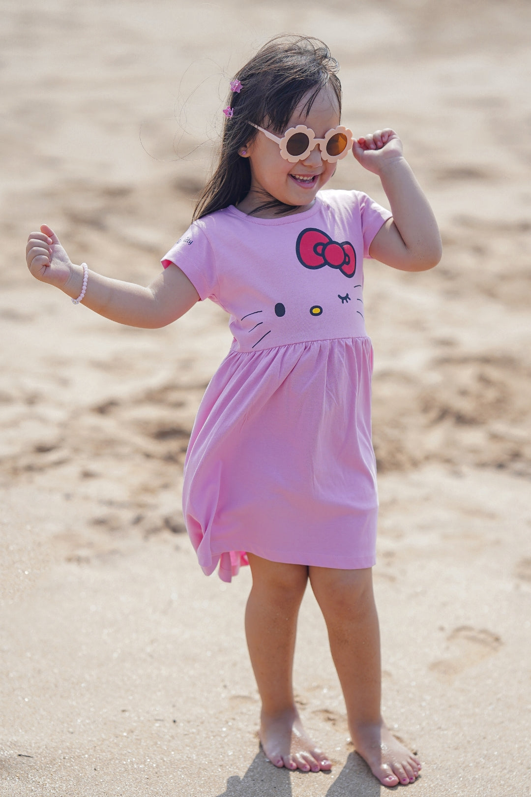 hello kitty pink dress Hello Kitty Pink Dress | Summer Dresses for Girls