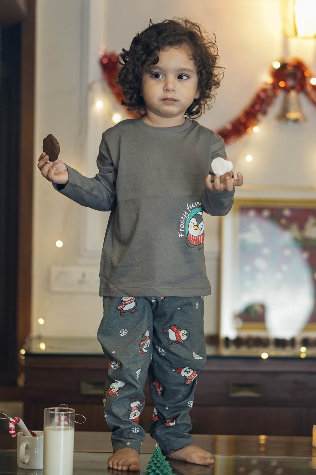 Cozy Penguin Pajama Set