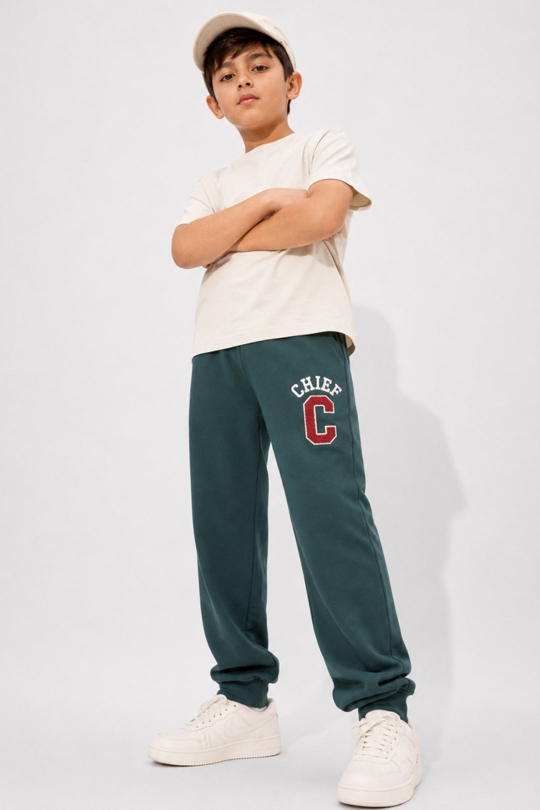Chief Green Plush Joggers